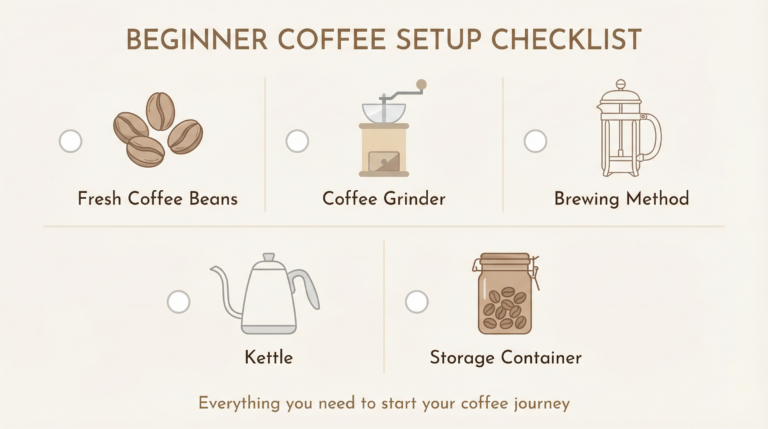 Beginner Coffee Setup Checklist: What You Actually Need to Start