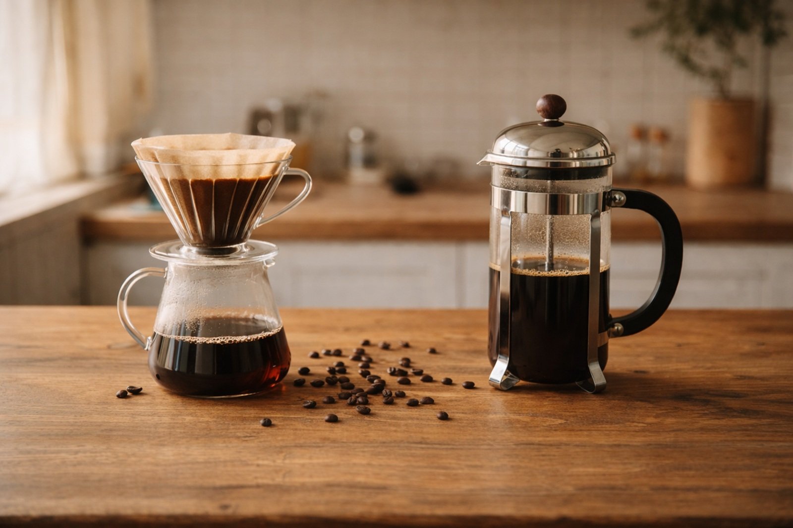 Pour-Over vs French Press (Beginner Choice)