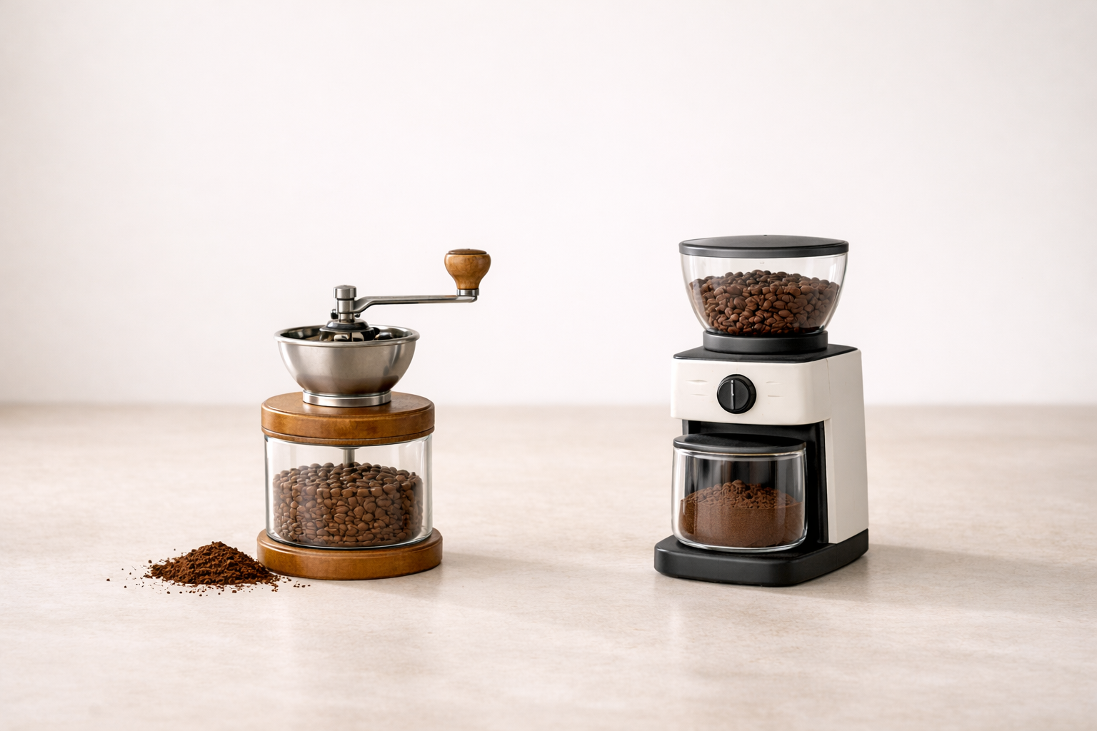 Manual vs Electric Coffee Grinders for Beginners
