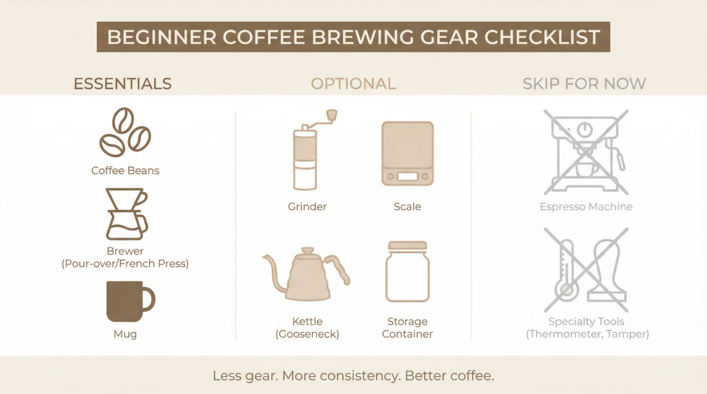 Beginner Coffee Brewing Gear Checklist