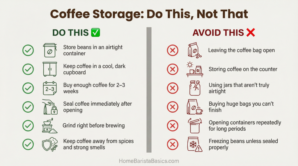 Coffee Storage Mistakes Beginners Make