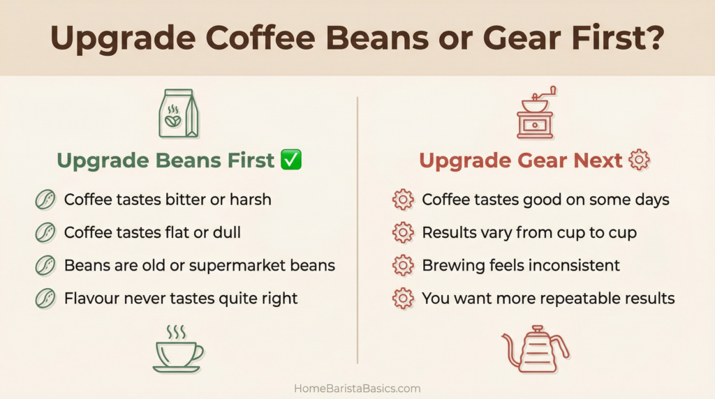 Upgrade Coffee Beans or Gear First?