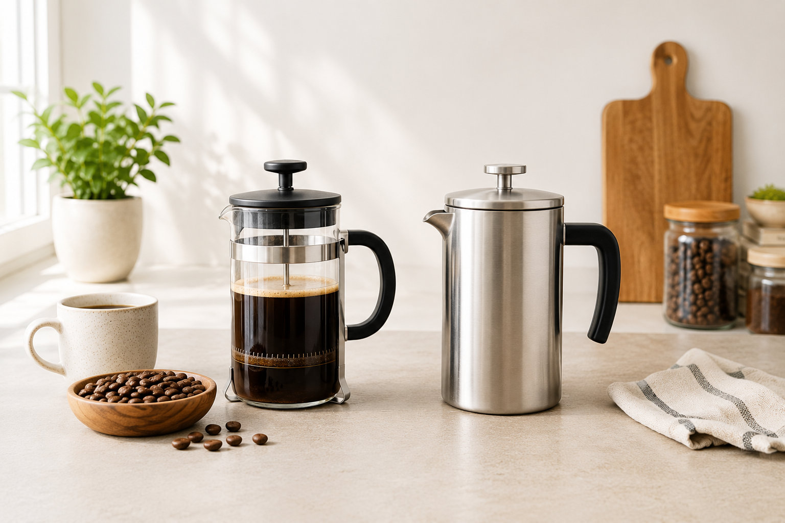 Glass vs Stainless Steel French Press: Which Should a Beginner Buy?