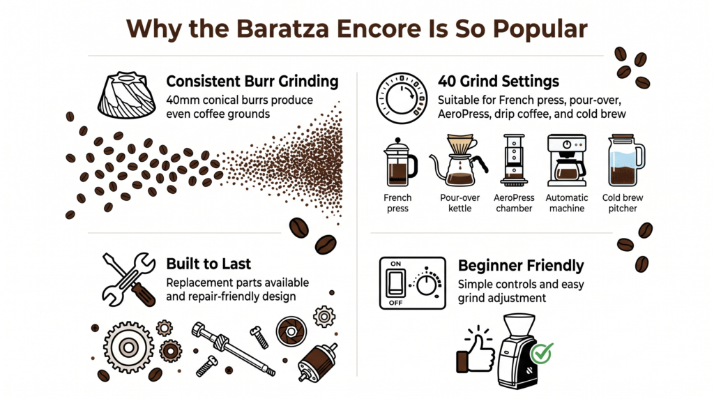 Baratza Encore Review: Still the Best Beginner Coffee Grinder in 2026?