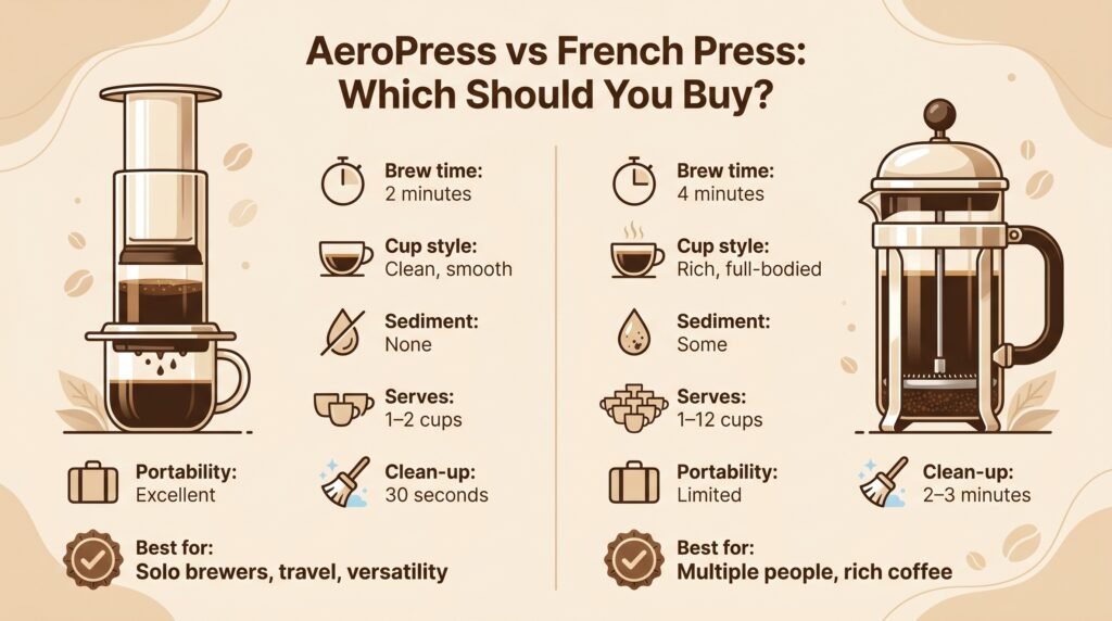 AeroPress vs French Press: Which Should You Buy?